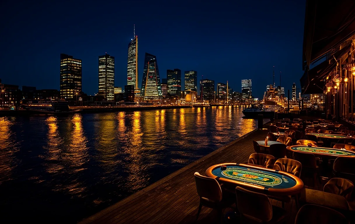 Rotterdam bij nacht